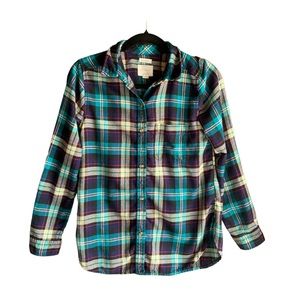 💕(XS) American Eagle Ahh-mazingly Soft Boyfriend Fit Flannel Button Up Shirt